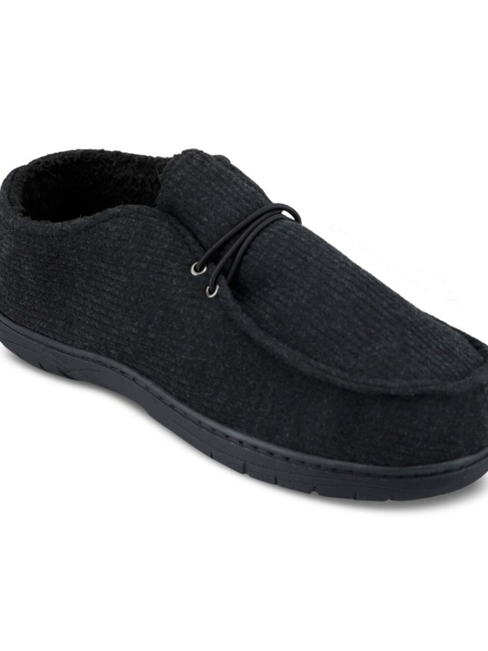 Haggar Men's Ribbed Fabric Chukka Boot Indoor/Outdoor House Slipper XXL 13-14